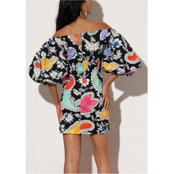 Mara Hoffman Mini Floral Puff-Sleeve Nomi Dress - Picture 5 of 7